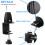 2 Pcs Office Desk Divider Clamp Privacy Screen Clip Holder Bracket Baffle Partition for Table -Black 11