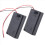 2 Pcs 3 x AAA 4.5V Battery Holder Case Box Wired ON/OFF Switch w Cover 4
