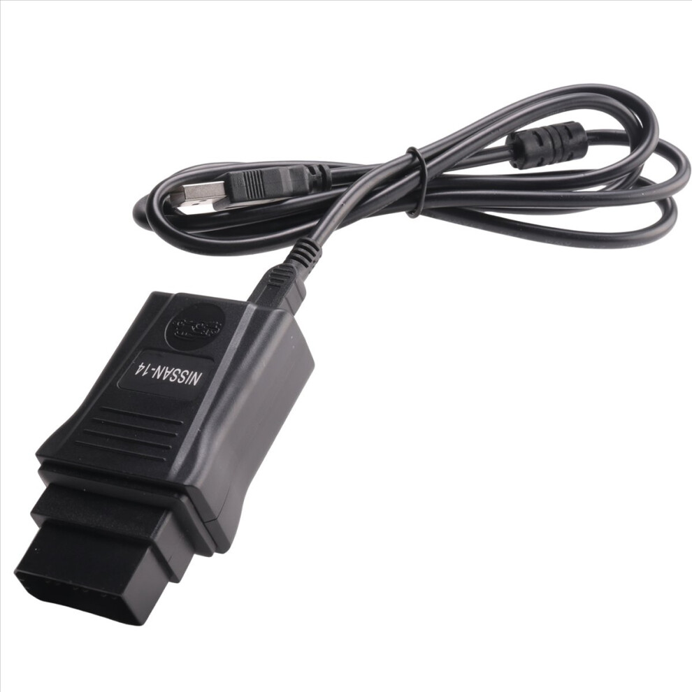 Brecantia 14 Pin For Consult Interface 14Pin Usb Car Diagnostic Obd Fault Code Cable Tool To Obd2 16Pin Connector