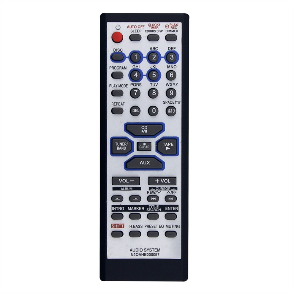 N2qahb000057 Remote Control For Cd Stereo System Sc-Ak330 Sc-Ak333 Sc-Ak230 Sa-Ak230 Sb-Ak230 Sa-Ak333 4853571715752