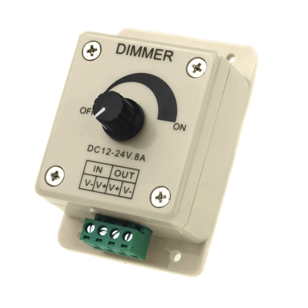 Dc 12V-24V Led Dimmer Controller Adjust Single Color For 5050 3528 Strip 4853571724389
