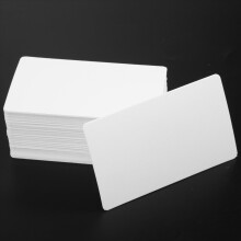 Blank White Cardboard paper Message Card Business Cards Word DIY Tag Gift About 100pcs (White)