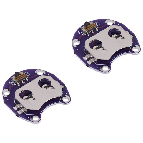 2 X Coin Cell Battery Holder for CR2032 - With Switch (2 Pcs) 1