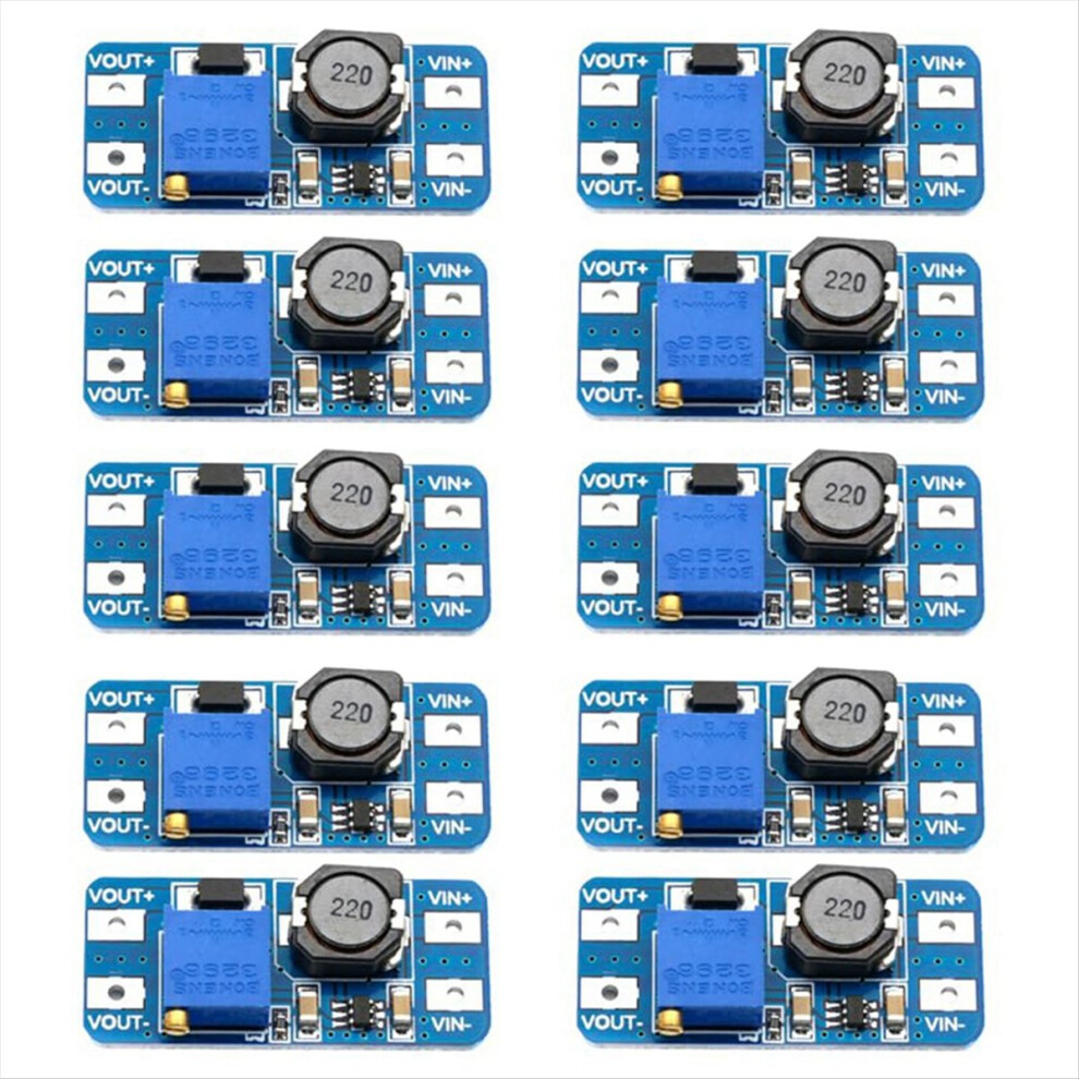 10Pcs, Dc-Dc Converter, Boost Regulator, Usb Power Module, 2V-24V To 5V-28V, 2A Output, Micro-Usb 4853571728844