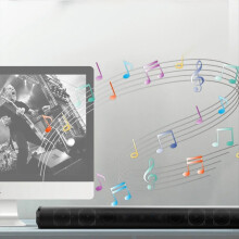 Wireless Bluetooth Sound Bar Speaker System Wired Surround Stereo for Home Theater TV Projector
