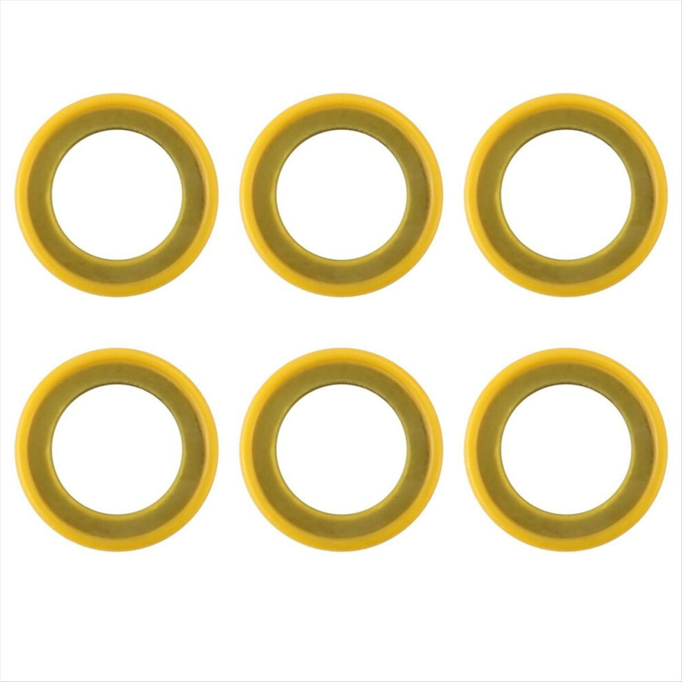 6Pcs 26-830749 Gearcase Drain Plug Seal Washer Gaskets, Lower Unit Grease Gaskets For 4853571728035