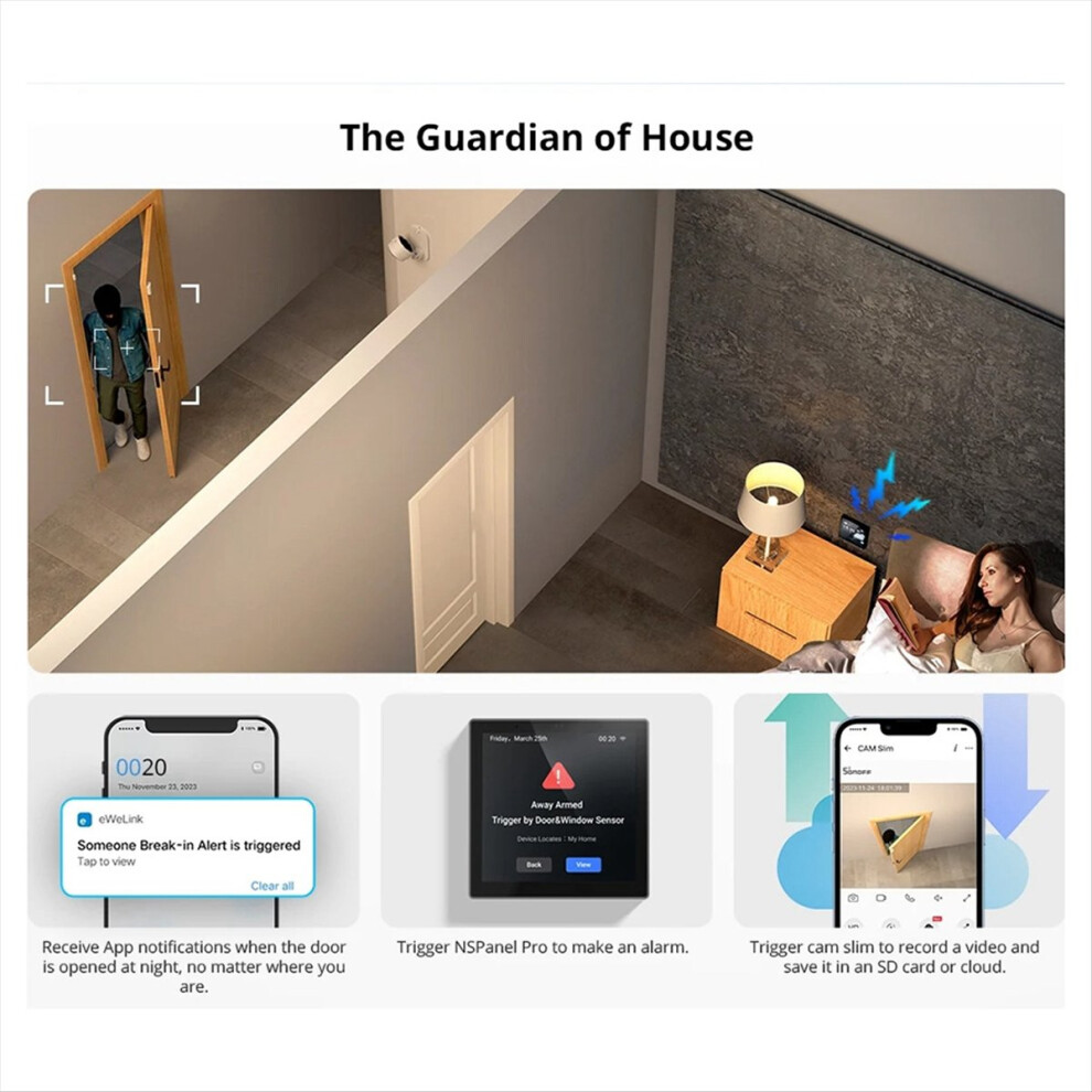 Snzb-04P Zigbee Door And Window Sensor Local Smart Scene Linkage Tamper Alarm Security Compatible With Home Brecantia
