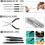 3D Printer Tools Kit Essential,3D Printing Kit,3D Accessories,Deburring Tool,Wire Cutter,Drill,Scraper 4