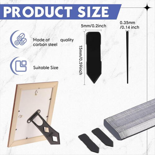 750PCS Picture Frame Points Refill Universal Flexible Inserts Point Drivers for Framing 2