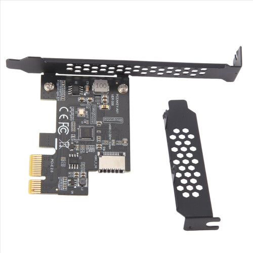 PCI-E 1X to USB 3.2 GEN1 5Gbps Type-E A-Key Expansion Card,Front Panel Type-C Interface for Desktop PC(ASM1042A) 2