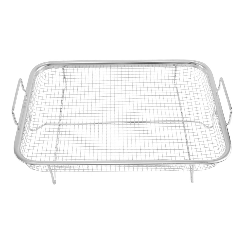 1Pcs Air Fryer Basket For Oven, Stainless Steel Grill Basket, Non-Stick Mesh Tray Wire Rack Brecantia