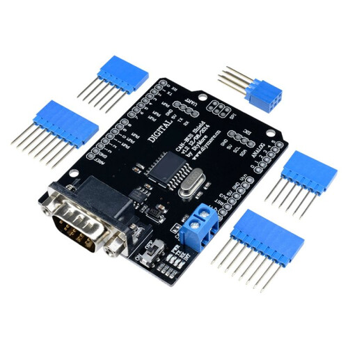 MCP2515 Can Bus Shield Board SPI Interface Connector Expansion Controller Module DC 5V-12V for Seeeduino 1