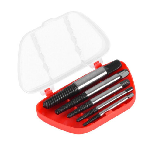 5 Pieces of Broken Screw Extractor Bit Set Carbon Steel Double-Sided Pulling Center Hardware Tools 1
