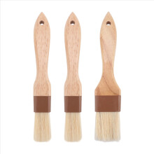 Pastry Brush,Basting Brush for Cooking,Natural Bristle BBQ Oil & Sauce,Wooden Handle Food 3 Pack
