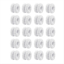 20Pcs Tubular Finger Bandage,Finger Cots, Soft, Resilient, Breathable, Fit, Fixed and Wrapped Sports Bandages,White