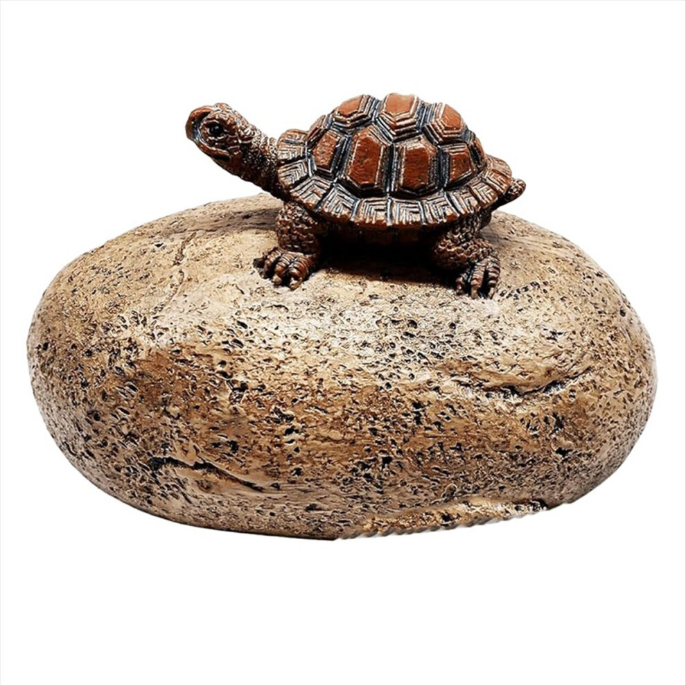 Fake Rock Hidden Key Box For Outside - Safe Resin Spare Hider Outdoor Garden Or Yard (Stone And Turtle Style) 4853571737815