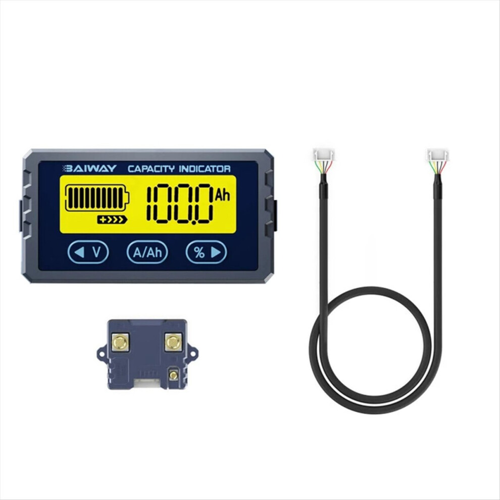 Battery Tester 8V-120V 50A Coulomb Meter Capacity Indicator Lithium Ion Detector Voltmeter 4853571737198