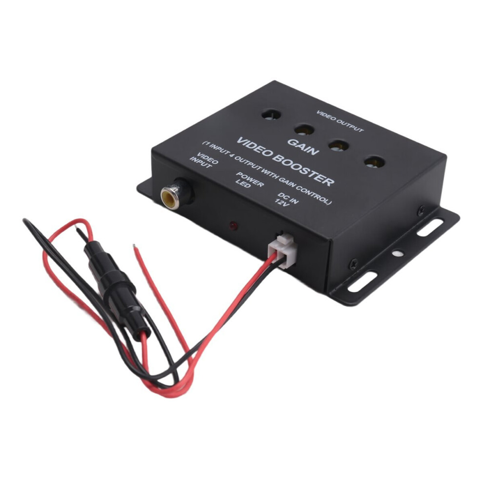 Car Video Splitter 1 To 4 Av Signal Booster Amplifier For Cctv Tv Lcd Dvd Player Input Output 4853571736245