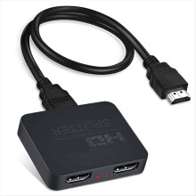 4K UHD -Compatible Splitter 2.0 1x2 HD HDCP 2.2 HDR for DVD