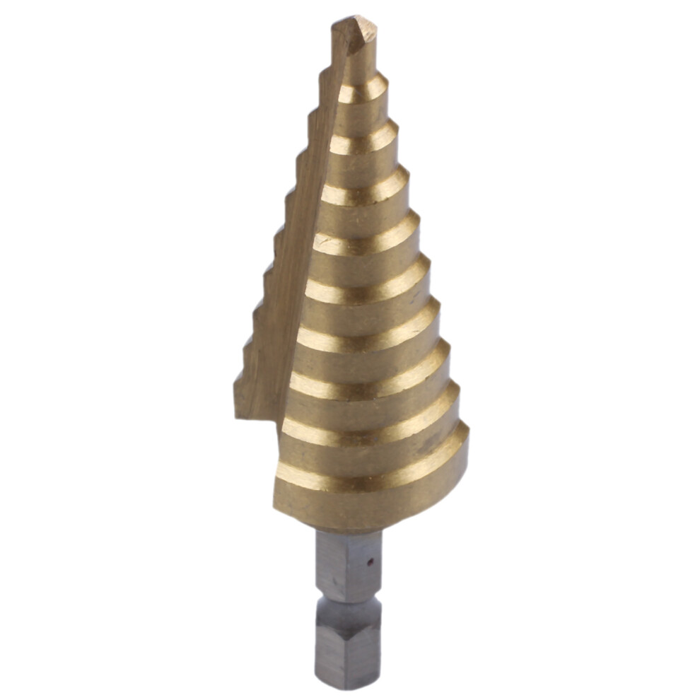 4-22Mm Hss 4241 Hex Titanium Cone Drill Bit Hole Cutter For Sheet Metal 4853571744578