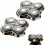 2Pack Professional Replacement Head for Skulls Pitbulls Shaver Gold PRO, Silver Diamond 7