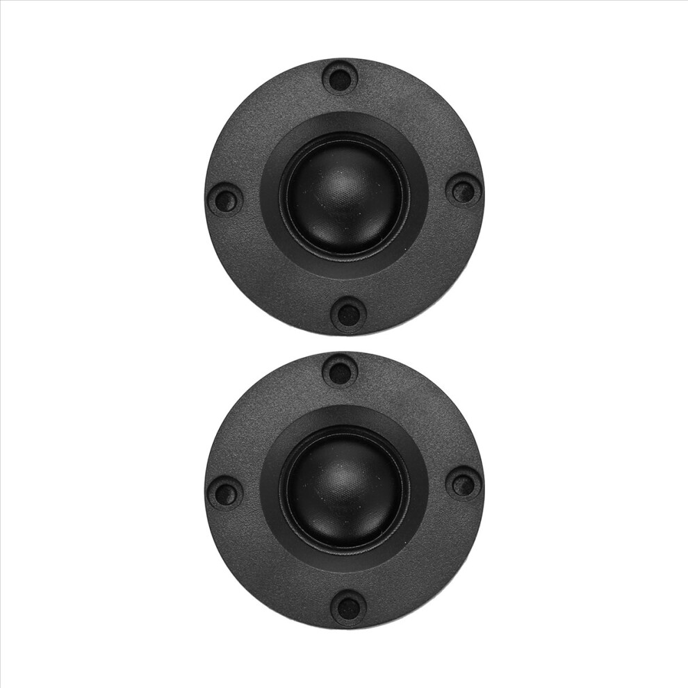 2Pcs Tweeter 1.5Inch 6Ohm 30W Dome Silk Film Hifi Treble Speaker Audio Loudspeaker With Heatsink Black 4853571742260