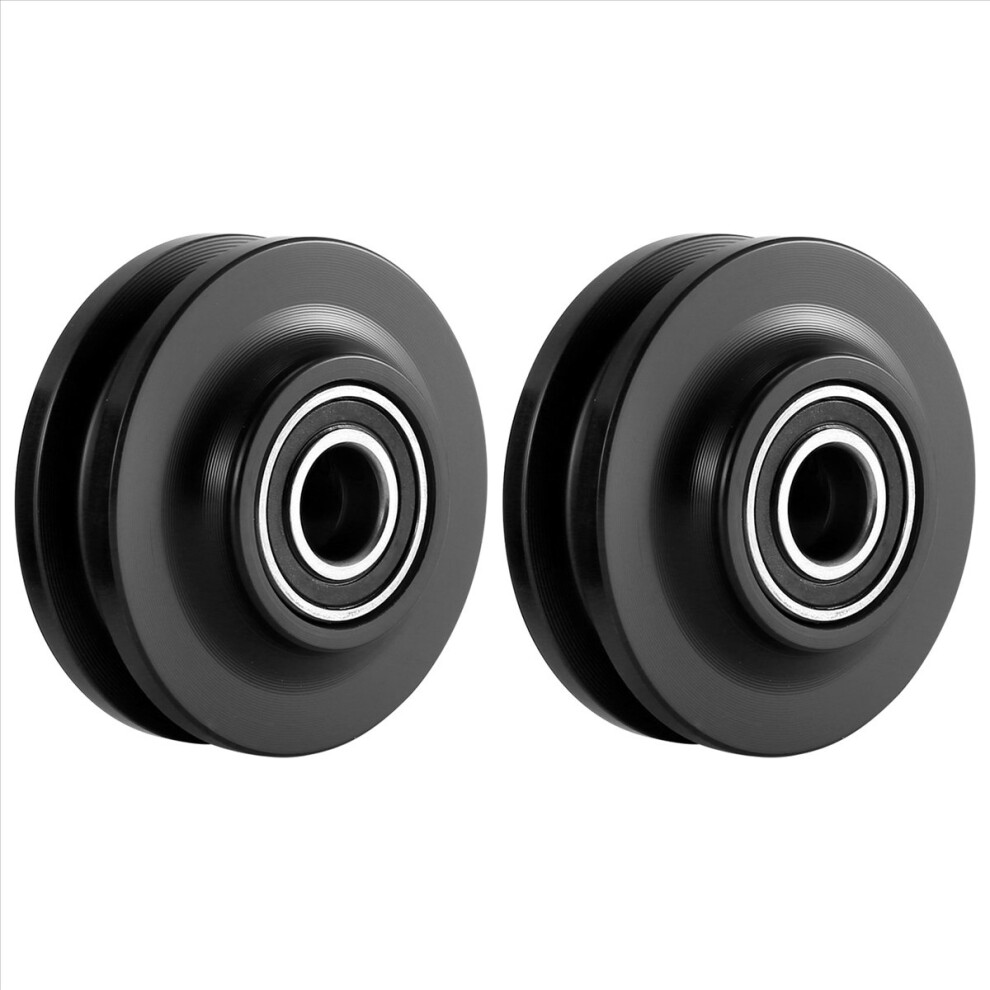 2Pcs Sliding Barn Door Wheel Heavy Duty Cabinet Window Pulley Roller Quiet Track Perfect For Diy 4853571741362
