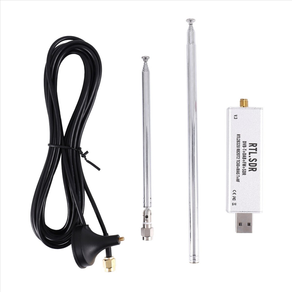 Rtl Sdr Receiver V3 Rtl2832u 0.1Mhz-1.7Ghz Tcxo Sma With Antenna 4853571740785