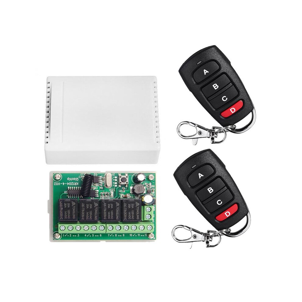 Dc12v 24V 4Ch Remote Control Switch 433M Receiving Four-Way Relay Module 4853571749450
