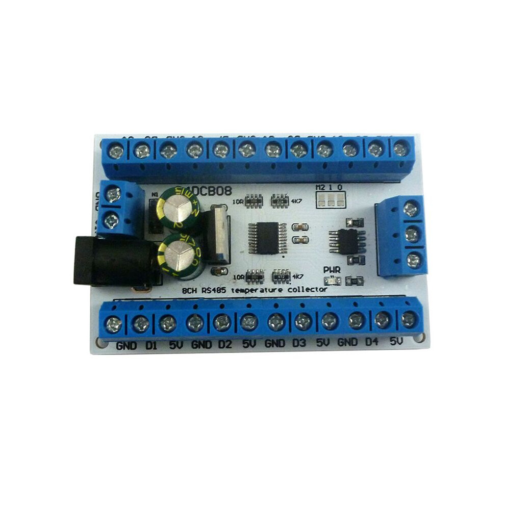 8Ch Rs485 Modbus Rtu Temperature Control Sensor Remote Digital Module Plc R4dcb08 4853571749573