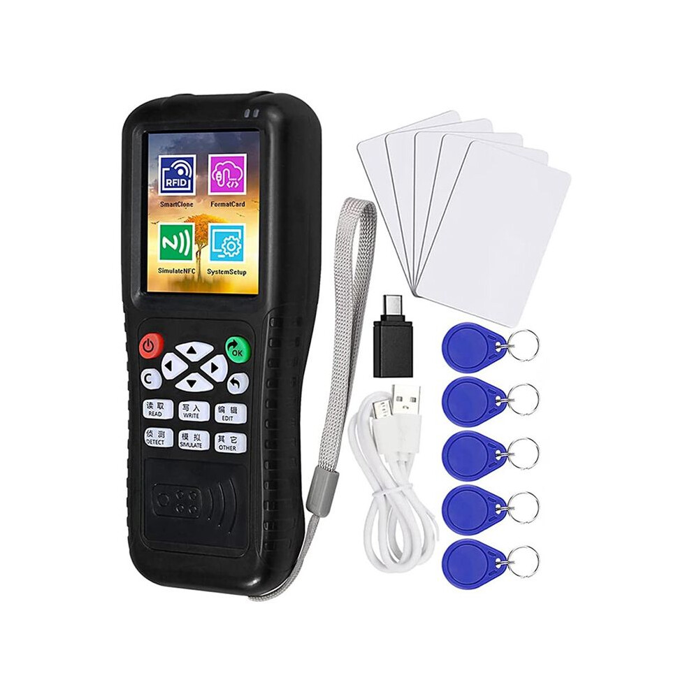 Multi Frequencies Rfid Smart Card Programmer, Reader Writer Duplicator, Nfc Reader, Encrypted Decoder 4853571748859