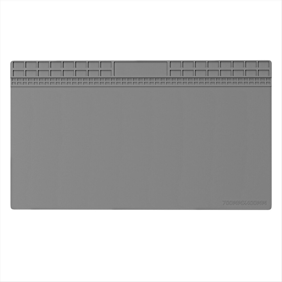 Super Big 700X400mm Pure Silicon Insulation Pad Repair Work Mat Bga Heat-Resistant Soldering Station Desk Platform Gray Brecantia
