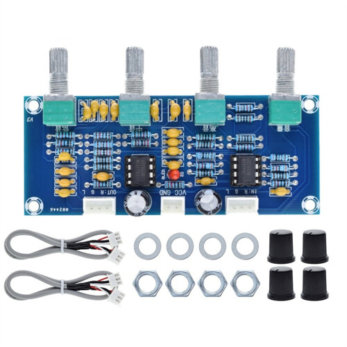 XH-A901 Tone Board Preamp Pre-Amp with Treble Volume Adjustment Pre-Amplifier Controller for Amplifier 2