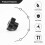 M10 10mm Dia Thread Black Plastic Star Head Clamping Knob Grip 6