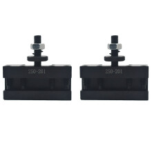2Pcs 250-201 Quick Change Tool Holder Turning and Facing for Lathe Cutter Cutting Bits