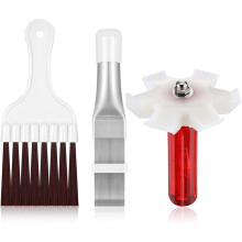 3 Pieces Air Conditioner Condenser Fin Cleaner Brush, Straightener Set for Conditioners