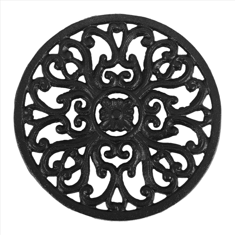 Round Cast Iron Trivet 6.7Inch Heat-Insulation Non-Slip Potholders For Kitchen Dining Table Decor 4853571751200
