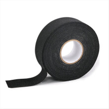 Black Car Flannel Tape Flame Retardant Insulating Adhesive Velvet Harness 9mmx25m