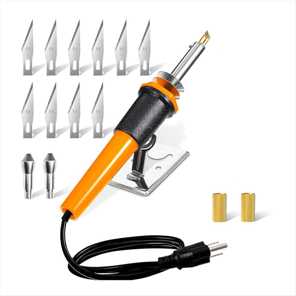 Brecantia Hot Knife Plastic Cutter Tool Electric Woodburning Kit For Wood Burning Tool-Cutter Woodburning Tools Us Plug