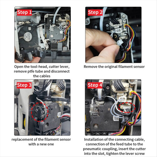 Hall Switch Replacement for X1C Filament Sensor X1 Series X1E 3D Printer Spare Part 2