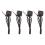 4 Pcs Momentary Switch Push Button ON Off 12V 24V Mount Mini 1
