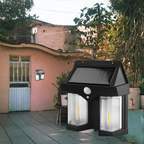 Outdoor Solar Wall Lamp Dual-Core Induction Lamp, Wireless Motion Sensor, Waterproof IP65 2