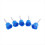 50Pcs Mixing Tips Impression Blue 1:1 NT7012 6