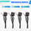 4 Pcs Momentary Switch Push Button ON Off 12V 24V Mount Mini 5
