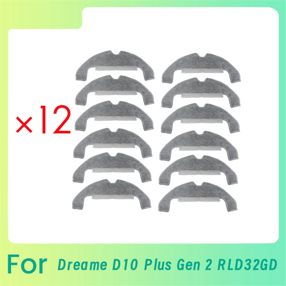 12 Pcs Cleaning Rag For D10 Plus Gen 2 Rld32gd Robot Vacuum Cleaner Parts Replacement 4853571764620