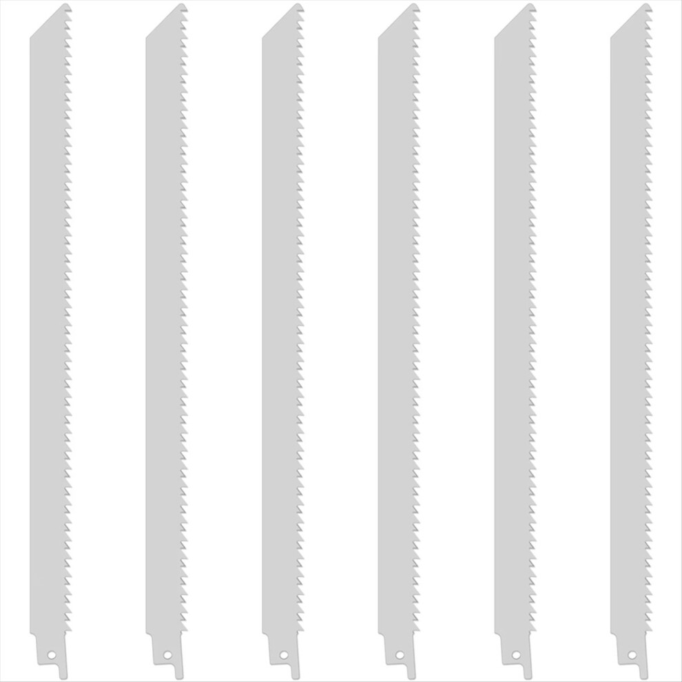 6Pcs Reciprocating Saw Blades Set 12In Stainless Steel Food Cutting Blade Universal Beef 4853571763050
