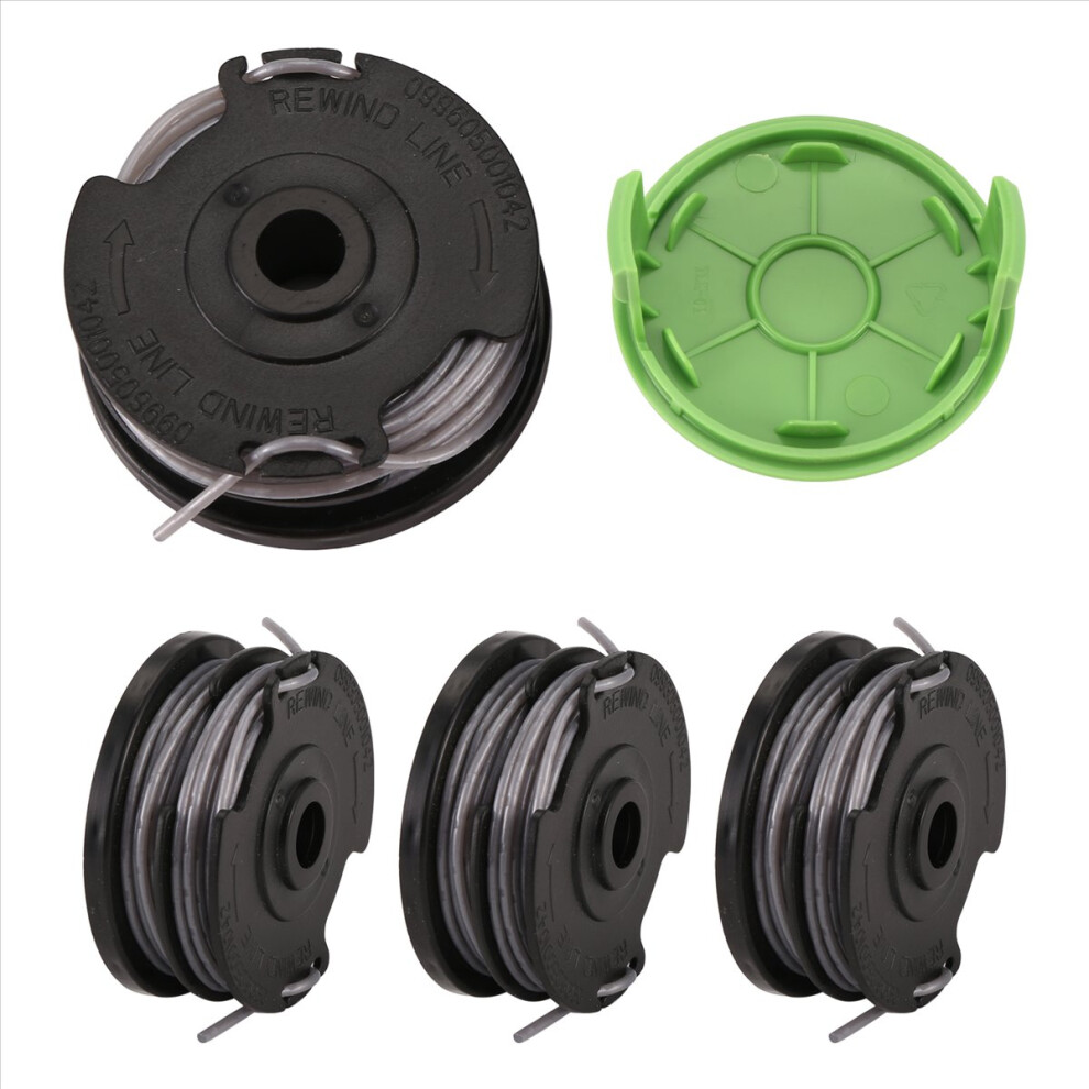 Brecantia Weed Eater Dual Line String Trimmer Replacement Spool For Greenworks 2900719,20Ft 0.065Inch (4 + 1 Cap)