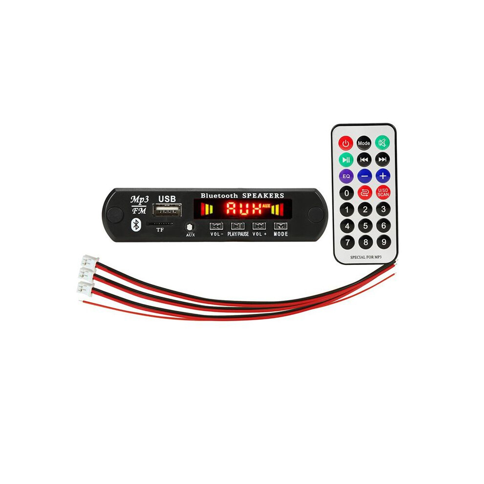 Dc 5V 2X3w 6W Amplifier Decoder Board Bluetooth V5.0 Car Mp3 Player Usb Recording Module Fm Aux Radio For Speaker 4853571766211
