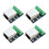 4PCS RJ45 Ethernet Female Socket Connector Breakout Board,2.54mm Board Shielded Network Adapter Terminal 1