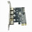 4 Port USB 3.0 PCI-E Expansion Card PCI Express PCIe Hub Adapter 5Gbps Riser Controller Extender with Power 5